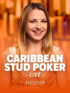 Caribbean Stud Poker by Evolution, live table in the Stake lobby