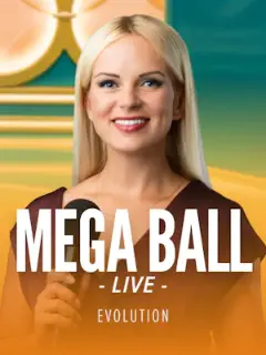 Mega Ball by Evolution, live table in the Stake lobby